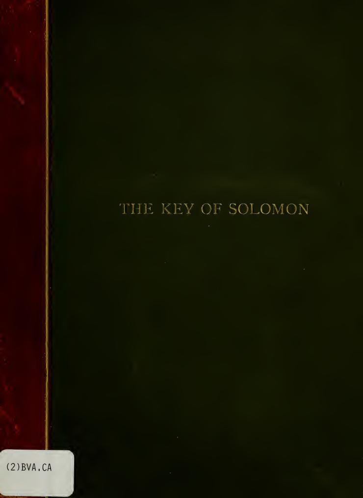 The Key of Solomon the king (Clavicula Salomonis)